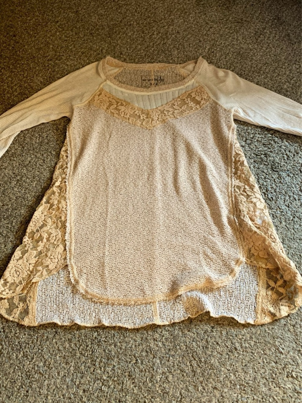 We the Free People Lace Knit Sweater